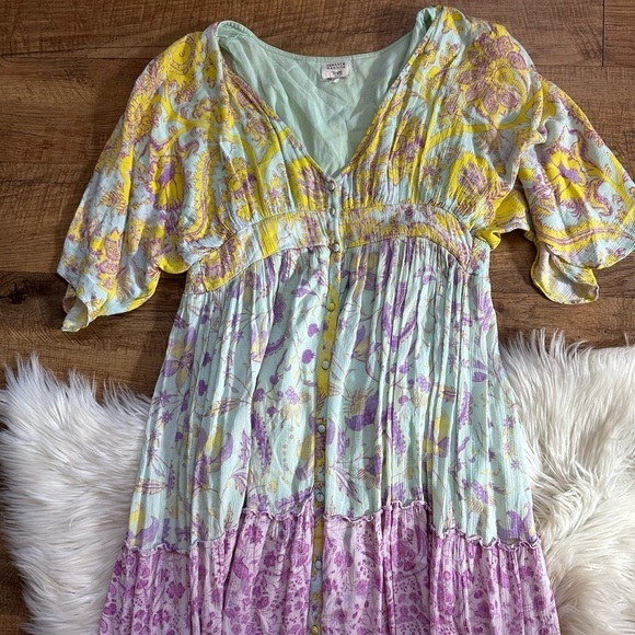 HEMANT & NANDITA Layla Printed Maxi Dress - Picture 4 of 5